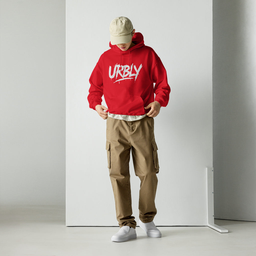 URBLY Street Pulse Hoodie – Rojo Intenso