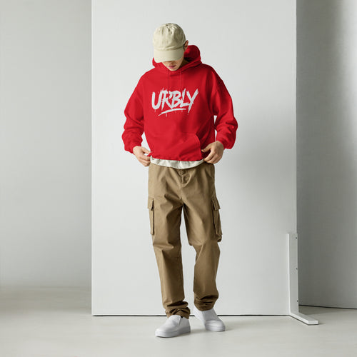 URBLY Street Pulse Hoodie – Rojo Intenso