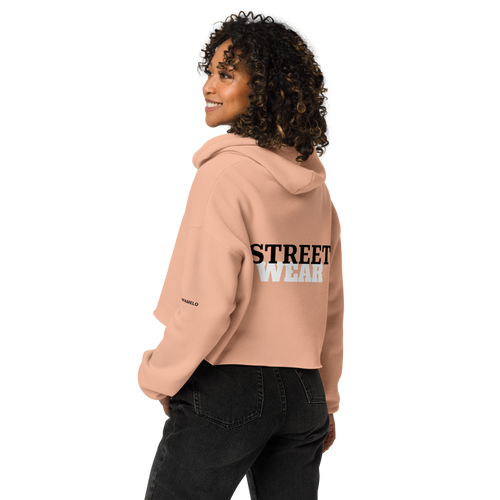 Cropped Hoodie "STREET WEAR" Durazno – Estilo Urbano con Actitud
