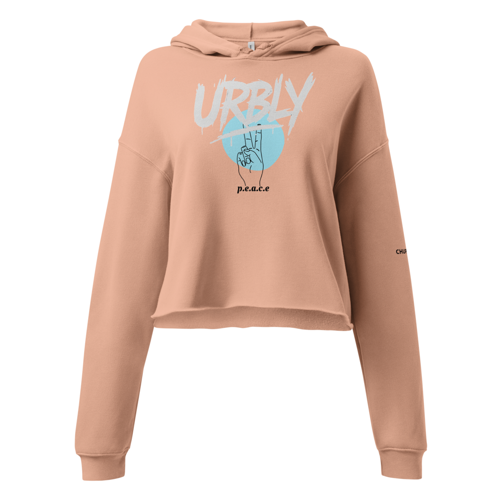 Cropped Hoodie "STREET WEAR" Durazno – Estilo Urbano con Actitud