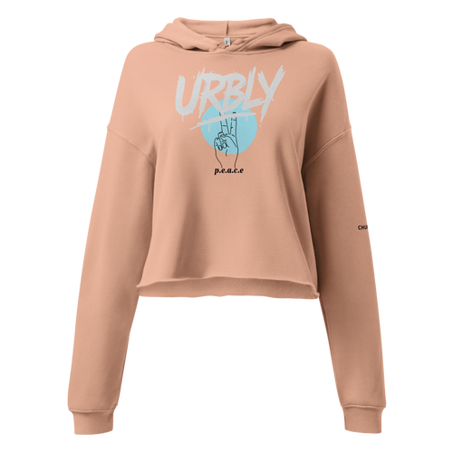 Cropped Hoodie "STREET WEAR" Durazno – Estilo Urbano con Actitud